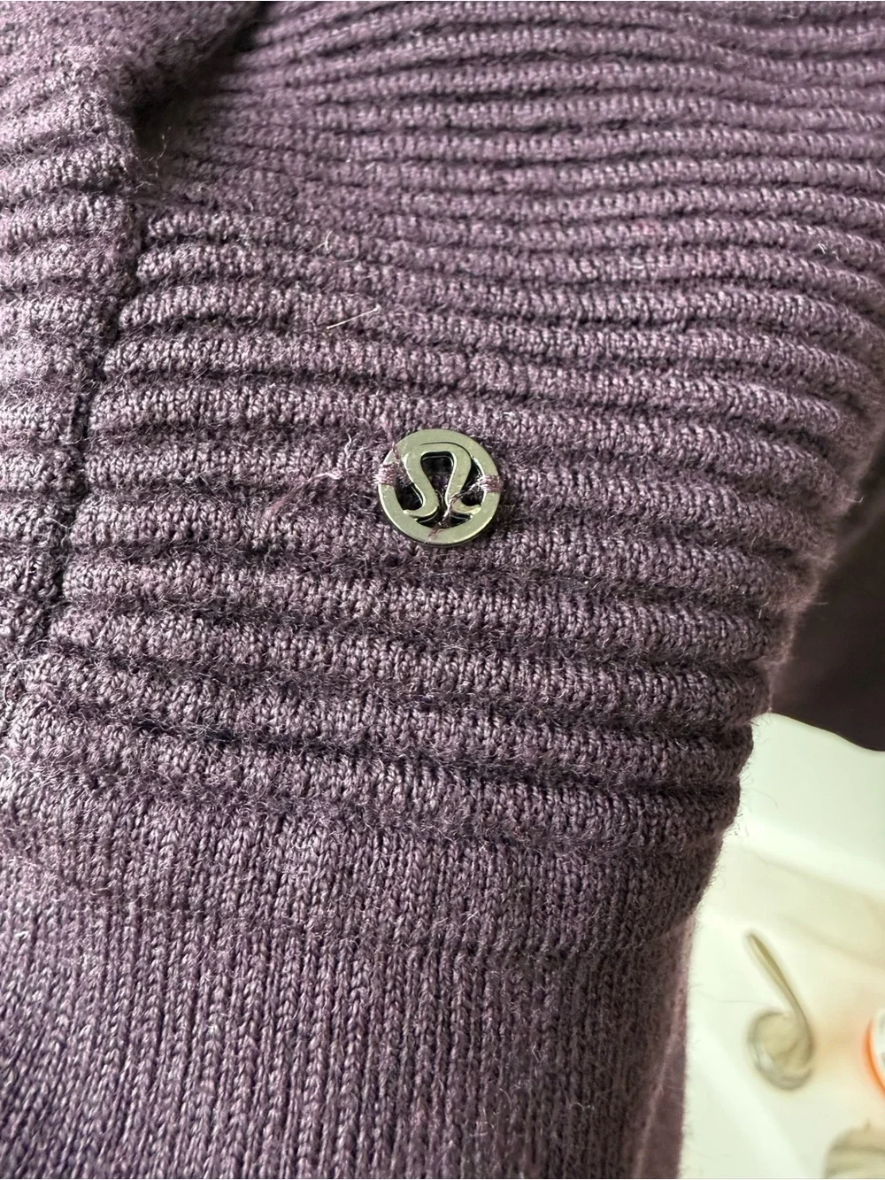 lululemon wool cardigan wrap sz4 Sit In Lotus